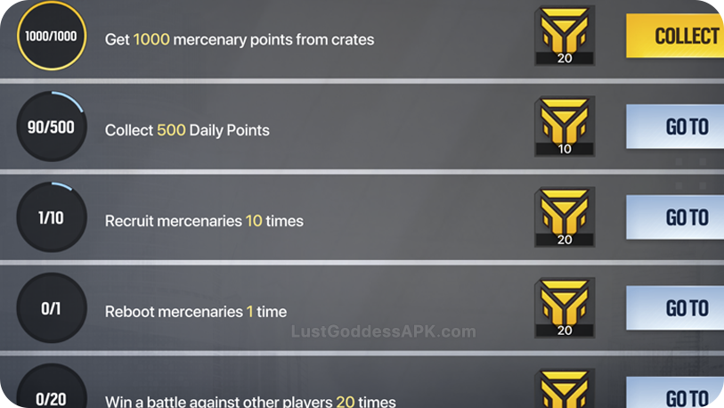 Daily quests